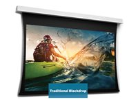 Da-Lite Tensioned DescenderPro - Projektorduk - takmontering - motoriserad - 230 V - 158.27" (402 cm) - 16:9 - HD Progressive 1.3 - RAL 9016 10104658