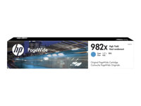 HP 982X - 116 ml - Lång livslängd - cyan - original - PageWide - bläckpatron - för PageWide Enterprise Color Flow MFP 785; PageWide Managed Color E75160, MFP P779 T0B27A
