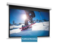 Da-Lite DescenderPro - Projektorduk - takmontering - motoriserad - 230 V - 162.6" (413 cm) - 4:3 - Matte White - RAL 9016 10104745