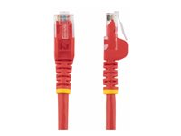 StarTech.com 2m CAT6 Ethernet Cable, 10 Gigabit Snagless RJ45 650MHz 100W PoE Patch Cord, CAT 6 10GbE UTP Network Cable w/Strain Relief, Red, Wiring is UL Certified/TIA - Category 6 - 24AWG (N6PATC2MRD) - Patch-kabel - RJ-45 (hane) till RJ-45 (hane) - 2 m - UTP - CAT 6 - hakfri - röd N6PATC2MRD