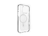 Zagg Luxe + Glass 360 - Baksidesskydd för mobiltelefon - MagSafe-kompatibilitet - grafen - klar - med skärmskyddare - för Apple iPhone 16 Pro Max 700515365