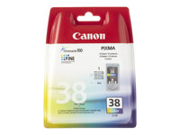 Canon CL-38 - 9 ml - färg (cyan, magenta, gul) - original - bläckpatron - för PIXMA iP1800, iP1900, iP2500, iP2600, MP140, MP190, MP210, MP220, MP470, MX300, MX310 2146B001
