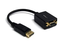 StarTech.com DisplayPort till VGA-adapter - Aktiv DP till VGA-konverterare - 1080p video - DisplayPort-certifierad - DP/DP++-källa till VGA-skärm kabeladapterdongel - Låsande DP-kontakt - Bildskärmsadapter - DisplayPort (hane) till HD-15 (VGA) (hona) - 27.94 cm - sprintlåsning - svart - för P/N: DK30C2DAGPD, MST14DP123DP, TB32DP14, TB3CDK2DP, TB3CDK2DPUE, TB3DK2DPM2, TB3DKM2DPL DP2VGA2