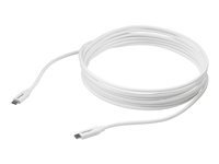 StarTech.com USB C to USB C Cable - 13 ft / 4m - 5A PD - M/M - White - USB 2.0 - USB-IF Certified - USB Type C Cable - USB C Charging Cable (USB2C5C4MW) - USB-kabel - 24 pin USB-C (hane) till 24 pin USB-C (hane) - USB 2.0 - 5 A - 4 m - vit USB2C5C4MW