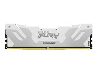 Kingston FURY Renegade - DDR5 - modul - 24 GB - DIMM 288-pin - 4200 MHz / PC5-67200 - CL40 - 1.45 V - ej buffrad - on-die ECC - vit, silver KF584CU40RW-24