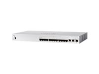 Cisco Business 350 Series CBS350-12XS - Switch - L3 - Administrerad - 10 x 10 Gigabit SFP+ + 2 x combo 10 Gigabit SFP+/RJ-45 - rackmonterbar - återanvänd CBS350-12XS-EU-RF