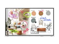 Samsung Flip WM75FX - 75" Diagonal klass WMFX Series LED-bakgrundsbelyst LCD-skärm - utbildning/företag - med inbyggd interaktiv whiteboard, pekskärm (multitouch) - Tizen OS - 4K UHD (2160p) 3840 x 2160 - gråvit LH75WMFWLGCXEN