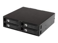 StarTech.com Flyttbart bakpanelställ med 4 fack för 2,5" SATA-/SAS-enheter - Kabinett för lagringsenheter - 4 fack (SATA-600 / SAS-2) 0 - för P/N: SATBP125VP, SATSASBP125 SATSASBP425