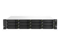 QNAP TS-1264U-RP - NAS-server - 12 fack - kan monteras i rack - SATA 6Gb/s - RAID 0, 1, 5, 6, 10, JBOD, 50, 60 - RAM 8 GB - 2.5 Gigabit Ethernet - iSCSI support - 2U TS-1264U-RP-8G