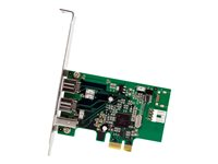 StarTech.com 2b 1a 1394 PCI Express FireWire-kortadapter med 3 portar - FireWire-adapter - PCIe - FireWire 800 - 2 portar + 1 x FireWire - för P/N: BNDTB10GI, BNDTB210GSFP, BNDTB310GNDP, BNDTB410GSFP, BNDTB4M2E1, BNDTBUSB3142 PEX1394B3