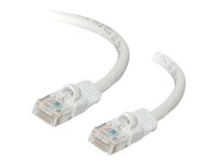 C2G Cat5e Booted Unshielded (UTP) Network Patch Cable - Patch-kabel - RJ-45 (hane) till RJ-45 (hane) - 10 m - UTP - CAT 5e - formpressad, hakfri, tvinnad - vit 83267