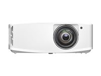Optoma 4K400STx - DLP-projektor - 3D - 4000 lumen - 3840 x 2160 - 16:9 - 4K - fast objektiv med kort kastavstånd E9PV7KJ01EZ2