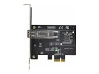 StarTech.com 1-Port GbE SFP Network Card, PCIe 2.1 x1, Intel I210-IS, 1GbE Controller, 1000BASE Copper/Fiber Optic, Single-Port Gigabit Ethernet NIC, Desktop/Server Backplanes - Windows and Linux Compatible (P011GI-NETWORK-CARD) - Nätverksadapter - PCIe 2.0 - Gigabit SFP x 1 - svart P011GI-NETWORK-CARD