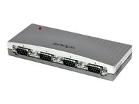 StarTech.com USB till RS232 seriell DB9-adapterhubb med 4 portar - Seriell adapter - USB - RS-232 x 4 ICUSB2324