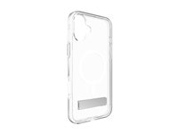 Zagg Crystal Palace Snap - Baksidesskydd för mobiltelefon - med stativ - MagSafe-kompatibilitet - klar - för Apple iPhone 16 Plus 702315047