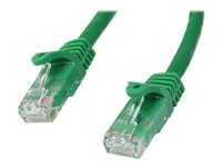 StarTech.com Cat6-patchkabel med hakfria RJ45-kontakter ? 2 m, grön - Patch-kabel - RJ-45 (hane) till RJ-45 (hane) - 2 m - UTP - CAT 6 - hakfri - grön N6PATC2MGN