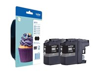 Brother LC123BK - 2-pack - Lång livslängd - svart - original - blister - bläckpatron - för Brother DCP-J100, J105, J132, J152, J552, J752, MFC-J245, J470, J650, J6520, J6720, J6920 LC123BKBP2