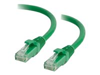 C2G Cat5e Booted Unshielded (UTP) Network Patch Cable - Patch-kabel - RJ-45 (hane) till RJ-45 (hane) - 1.5 m - UTP - CAT 5e - formpressad, hakfri, tvinnad - grön 83202
