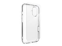 Zagg InvisibleShield Glass Elite 360 - Baksidesskydd för mobiltelefon - klar - med skärmskydd av härdat glas - för Apple iPhone 16 200515374