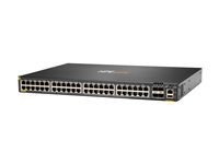 HPE Aruba 6300F - Switch - L3 - Administrerad - 48 x 10/100/1000 (PoE+) + 4 x 50 Gigabit Ethernet SFP56 - främre till bakre luftflöde - rackmonterbar - PoE+ - TAA-kompatibel JL665A#ABB