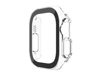 Belkin SCREENFORCE - Stötsskydd för smartwatch - 2-i-1 - polykarbonat, tempererat glas (9H) - klar - för Apple Watch Ultra, Ultra 2 OWA001ZZCL