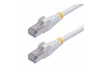 StarTech.com 50cm White CAT8 Ethernet Cable, Snagless, S/FTP, 25G/40G - Patch-kabel - RJ-45 (hane) till RJ-45 (hane) - 50 cm - 5.6 mm - S/FTP - CAT 5/5e/6/6a/8 - IEEE 802.3bt/IEEE 802.3ba - halogenfri, hakfri - vit NLWH-50C-CAT8-PATCH