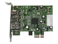 StarTech.com 2b 1a lågprofils 1394 PCI Express FireWire-kortadapter med 3 portar - FireWire-adapter - PCIe låg profil - FireWire 800 - 2 portar + 1 x FireWire PEX1394B3LP