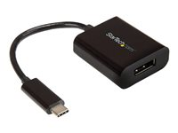 StarTech.com USB C to DisplayPort Adapter 4K 60Hz - USB Type-C to DP 1.4 Monitor Video Converter (DP Alt Mode) - Thunderbolt 3 Compatible - DisplayPort-adapter - 24 pin USB-C (hane) till DisplayPort (hona) - Thunderbolt 3/DisplayPort 1.4 - 14 cm - 8K30 Hz (7680 x 4320) stöd, 4K60Hz stöd - svart - för P/N: BNDTB10GI, BNDTB210GSFP, BNDTB410GSFP, BNDTB4M2E1, BNDTBUSB3142, TB4CDOCK CDP2DP