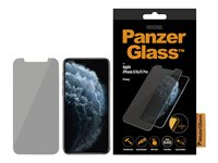PanzerGlass Privacy - Skärmskydd för mobiltelefon - glas - med sekretessfilter - för Apple iPhone 11 Pro, X, XS P2661