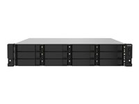 QNAP TS-1232PXU-RP - NAS-server - 12 fack - kan monteras i rack - SATA 6Gb/s - RAID 0, 1, 5, 6, 10, 50, 60, JBOD - RAM 4 GB - Gigabit Ethernet / 2.5 Gigabit Ethernet / 10 Gigabit Ethernet - iSCSI support - 2U TS-1232PXU-RP-4G