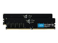 Crucial - DDR5 - sats - 128 GB: 2 x 64 GB - DIMM 288-pin - 2800 MHz / PC5-44800 - CL46 - 1.1 V - ej buffrad - on-die ECC - svart CT2K64G56C46U5