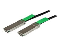 StarTech.com MSA-kompatibel QSFP+-twinaxkabel för direktanslutning - 2 m - Direktkopplingskabel - QSFP+ till QSFP+ - 2 m - dubbelaxlad - svart QSFPMM2M
