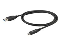 StarTech.com USB till USB-C kabel - M/M - 1 m - USB 3.0 - USB A till USB-C - USB-kabel - USB (hane) till 24 pin USB-C (hane) - USB 3.0 - 1 m - svart - för P/N: HB30A3A1CST, HB30C3A1CST, HB30C5A2CSC, HB30C5A2CST, HBS304A24A, MST30C2HDPPD USB315AC1M