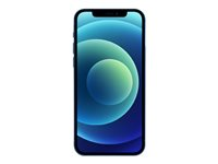 Apple iPhone 12 - 5G smartphone - dual-SIM / Internminne 64 GB - OLED-skärm - 6.1" - 2532 x 1170 pixlar - 2 bakre kameror 12 MP, 12 MP - front camera 12 MP - blå MGJ83QN/A