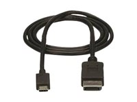 StarTech.com USB-C till DisplayPort-kabeladapter - 1 m - 4K vid 60 Hz - DisplayPort-kabel - 24 pin USB-C (hane) till DisplayPort (hane) - Displayport 1.2/Thunderbolt 3 - 1 m - 4K60Hz (3840 x 2160) stöd - svart - för P/N: TB33A1C, TB3DK2DPM2, TB3DKDPMAW, TB3DKDPMAWUE, TB3DOCK2DPPD, TB3DOCK2DPPU CDP2DPMM1MB
