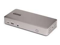 StarTech.com Triple-Monitor USB4 Docking Station, 4K 60Hz HDMI or DisplayPort, 100W Laptop Charging, 2.5GbE, USB-C Multi-Monitor Dock, Driverless - Dockningsstation - USB4 / Thunderbolt 4 - 3 x DP, 3 x HDMI - 1GbE, 2.5GbE - 180 Watt 150UE-USB4DOCKTRIPLE