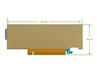 NVIDIA ConnectX-8 C8180 - nätverksadapter - PCIe 6.0 x16 - 800Gb Infiniband OSFP x 1 900-9X81E-00EX-ST0