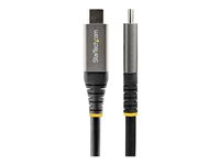 StarTech.com 1 m USB C-kabel 10 Gbit/s - USB-IF-certifierad USB-C-kabel - USB 3.1/3.2 Gen 2 Type-C kabel - 100 W (5A) Power Delivery-laddning, DP alt-läge - USB C till C-kabel - Laddning och synkronisering - USB-kabel - 24 pin USB-C (hane) till 24 pin USB-C (hane) - USB 3.2 Gen 2 / DisplayPort 1.4 /Thunderbolt 3 - 1 m - stöd för 4K - svart, grå USB31CCV1M