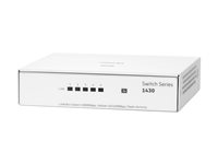 HPE Networking Instant On 1430 5G Switch - Switch - ohanterad - 5 x 10/100/1000 - skrivbordsmodell, väggmonterbar - BTO R8R44A#ABB