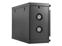 Eaton Tripp Lite Series SmartRack Wall-Mount Mini Rack Enclosure 6U Low-Profile Side-Mount Black - Rack skåp - lågt profil, sidmonterad, mini - väggmontering - svart - 6U - 19" SRW6USM