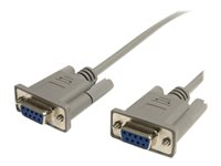 StarTech.com 7,6 m seriell korsad DB9-nollmodemskabel - F/F - Kabel för nollmodem - DB-9 (hona) till DB-9 (hona) - 7.6 m - för P/N: EC1S232U2, ICUSB232DB25, ICUSB232INT1, ICUSB232INT2, PCI2S232485I, PEX2S1P553B SCNM9FF25