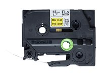 Brother FLe-6511 - Svart på gult - 21 x 45 mm 72 etikett (er) (1 rulle/rullar x 72 matrisskurna etiketter - för P/N: PTP900C FLE6511