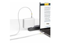 StarTech.com 4m USB C Charging Cable, USB-IF Certified USB-C Cable, 240W - USB-kabel - 24 pin USB-C (hane) till 24 pin USB-C (hane) - USB 2.0 - 48 V - 5 A - 4 m - halogenfri, passiv, utökat effektområde (EPR), USB-strömförsörjning (240W), Stöd för Power Delivery 3,1 - vit USB2EPR4MW