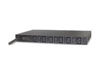 APC Basic Rack PDU - Kraftdistributionsenhet (kan monteras i rack) - AC 400 V - 22 kW - 3-fas - ingång: IEC 60309 - utgångskontakter: 6 (IEC 60320 C19) - 2.44 m sladd - svart - för P/N: SCL500RM1U, SCL500RMI1U, SMX1500RM2UCNC, SMX2KR2UX145, SMX3KR2UNCX145, SMX750CUS AP7526