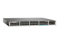 Cisco Catalyst 3850-12X48U-E - Switch - L3 - Administrerad - 48 x 10/100/1000 (UPOE) - skrivbordsmodell, rackmonterbar - UPOE (630 W) - rekonditionerad WS-C385012X48UE-RF