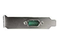 StarTech.com 1-port PCI Express RS232-seriellt adapterkort - PCIe RS232-seriellt värdstyrenhetskort - PCIe till seriell DB9 - 16950 UART - Expansionskort med låg profil - Windows & Linux - Seriell adapter - PCIe låg profil - RS-232 x 1 PEX1S953LP