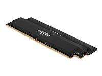 Crucial Pro OC - DDR5 - sats - 64 GB: 2 x 32 GB - DIMM 288-pin - 3200 MHz / PC5-51200 - CL40 - 1.35 V - ej buffrad - on-die ECC - svart CP2K32G64C40U5B