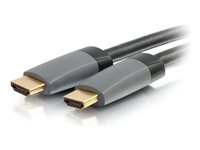 C2G 10ft 4K HDMI Cable with Ethernet - High Speed - In-Wall CL-2 Rated - HDMI-kabel med Ethernet - HDMI hane till HDMI hane - 3.05 m - skärmad - svart - stöd för 4K 50628