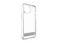 Zagg Crystal Palace - Baksidesskydd för mobiltelefon - fällbart ställ - grafen - klar - för Apple iPhone 13, 14, 15, 16e 702318189