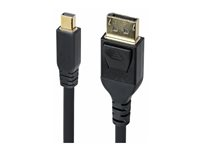 StarTech.com Mini DP to DisplayPort 1.4 Cable 8K 60Hz HBR3 4K - DisplayPort-kabel - Mini DisplayPort (hane) till DisplayPort (hane) spärrad - Displayport 1.4/Thunderbolt 2 - 3.1 m - 8K60 Hz (7680 x 4320) stöd, 4K120 Hz (3840 x 2160) stöd - svart DP14MDPMM10F